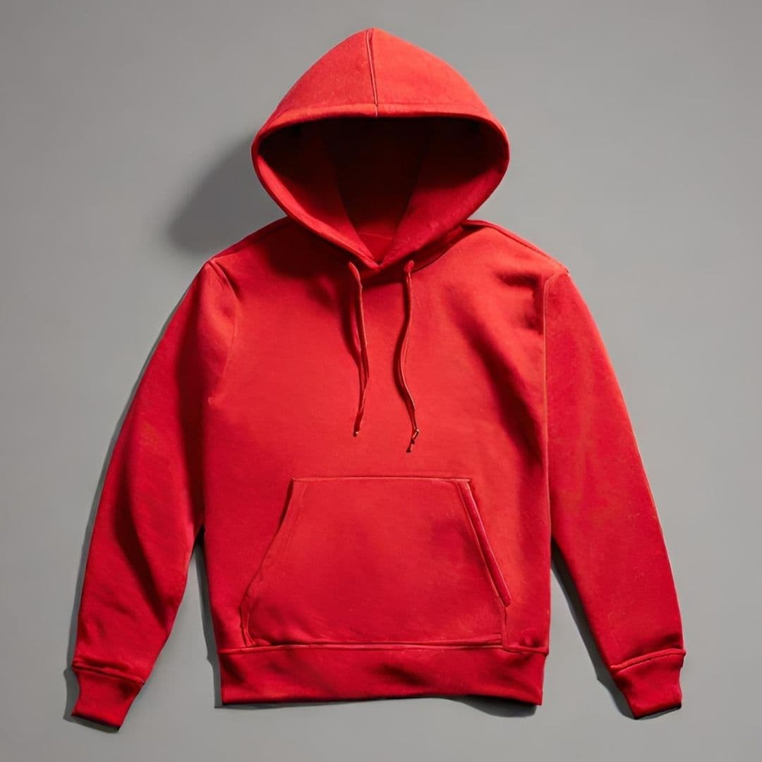 Classic Red Pullover Hoodie - Image 1